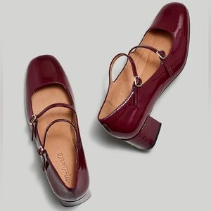 Madewell Mary Jane in Red - Never worn